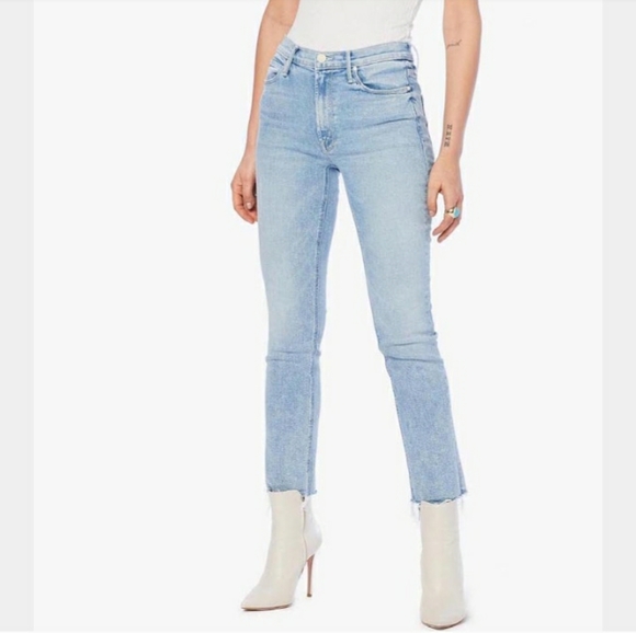MOTHER Denim - Mother Denim | The Mid Rise Dazzler Ankle Fray